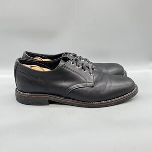 Chippewa Shoes Mens 11.5 Black Leather Work Oxford Vibram Slip On Casual Comfort